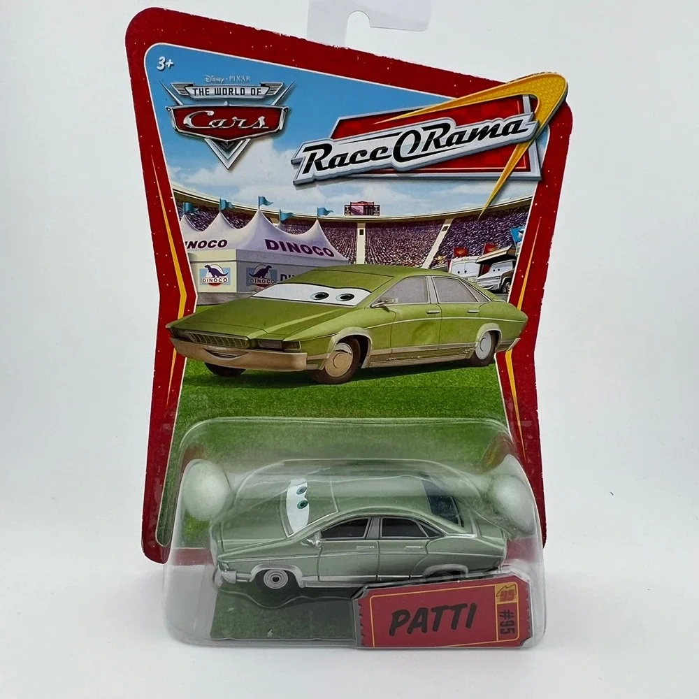 NIB Disney Pixar Cars Race O Rama Patti Diecast #95 The World of Cars Mattel NEW